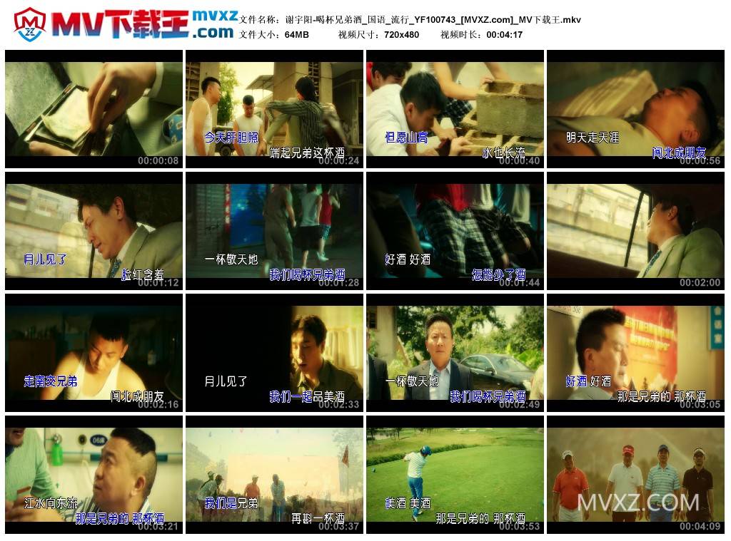 谢宇阳-喝杯兄弟酒_国语_流行_YF100743